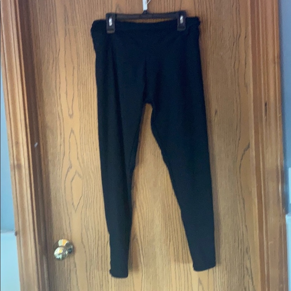 black cutout leggings